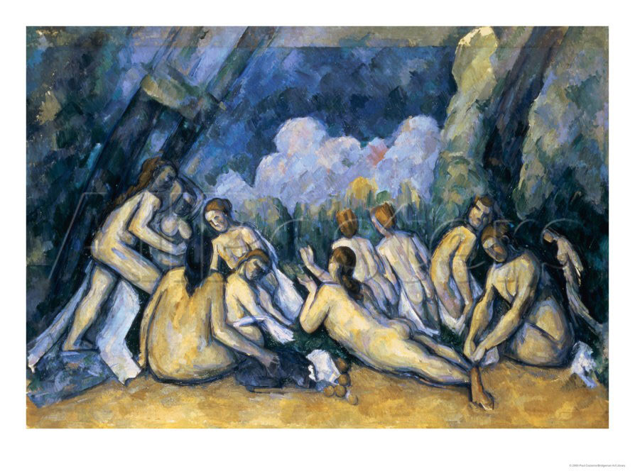 The Large Bathers, circa 1900-05 - Paul Cezanne Painting